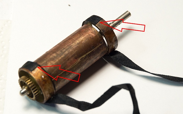 Glue on the ribbons